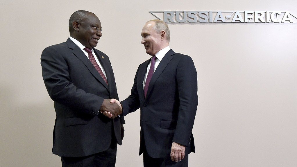 Image of Cyril Ramaphosa and Vladimir Putin