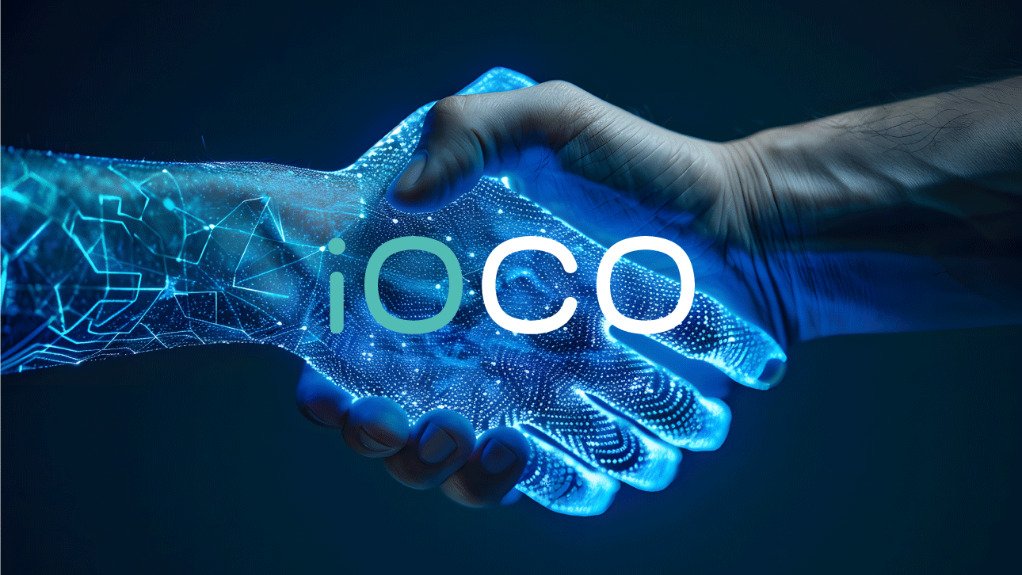 Image of a handshake with the iOCO logo