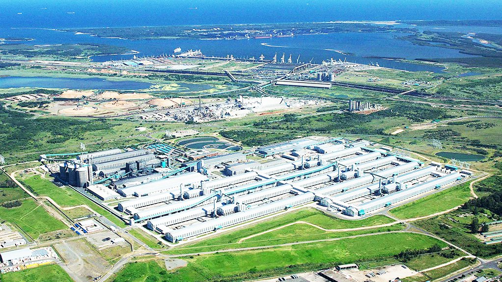 Aerial view of the Hillside smelter