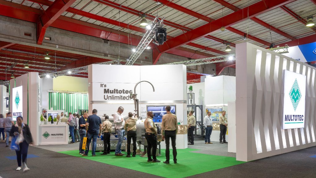 Multotec’s Electra Mining Africa stand was made from recyclable board, this demonstrated its commitment to sustainability