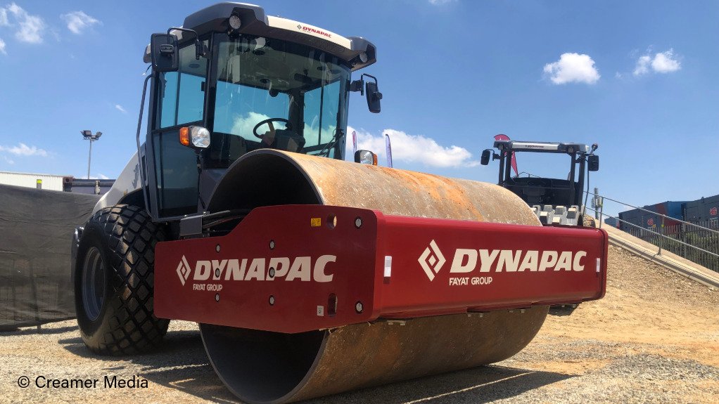 A Dynapac soil compaction machine