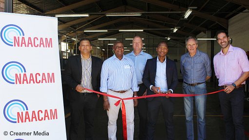 From left: Wekaba Engineering business development manager Neil Sewnarain; NAACAM national executive committee member Goodrich Kowane; Wekaba Engineering MD Gunter Haacke; Wekaba Engineering Shareholder (SAIG) Sandile Buthelezi; Wekaba Engineering Shareholder (SAIG) Robert Spoon; SAIG CFO Christiaan Schoeman