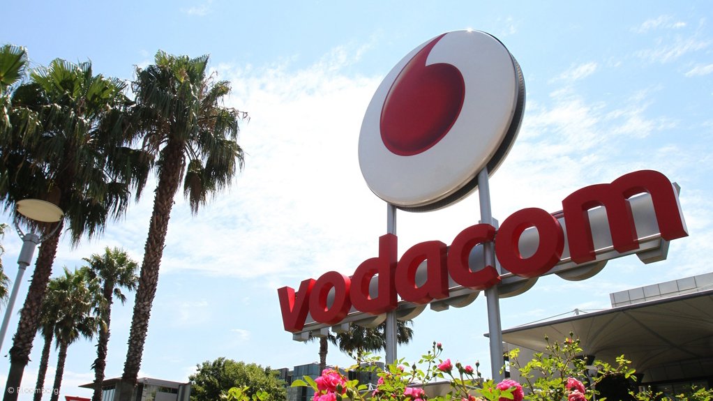 A Vodacom sign outside a building