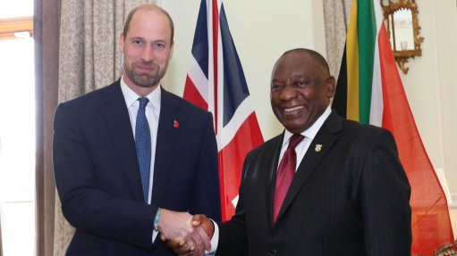 UK's Prince William & President Cyril Ramaphosa