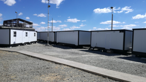 An image of modular units set up at a mining operation