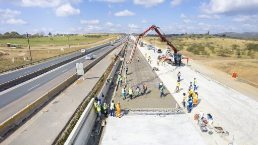 It is also the first CRCP construction in South Africa that has been executed under the new Committee of Transport Officials (COTO) specifications