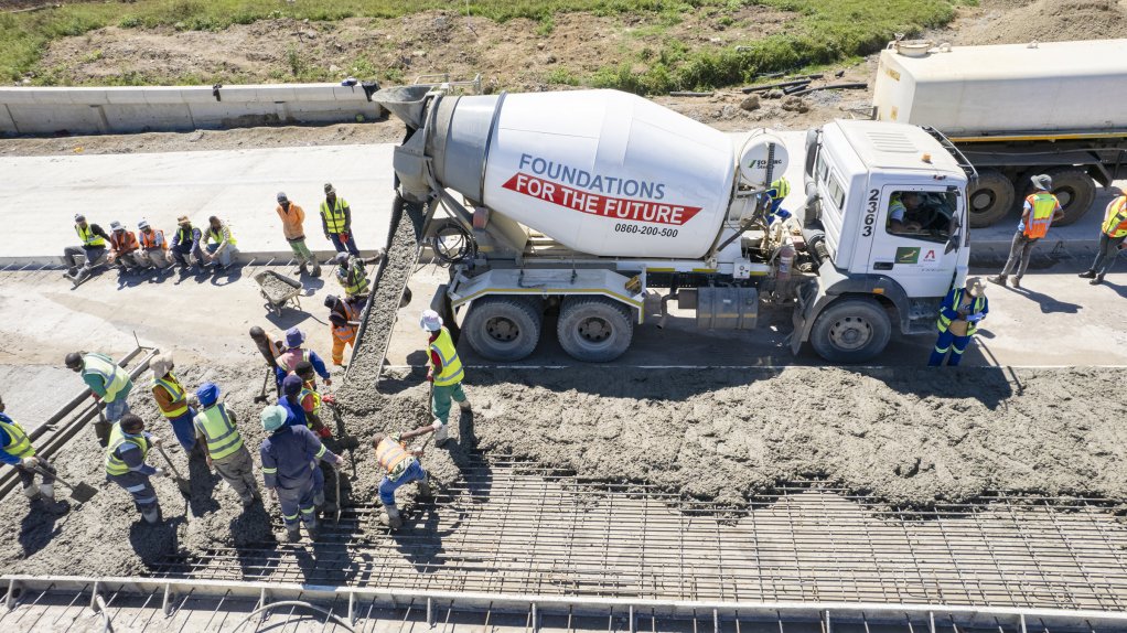 AfriSam’s concrete mix proportioning had to comply with stringent COTO specifications