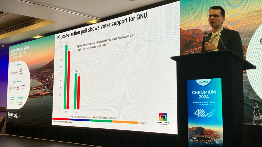 Image of Minerals Council South Africa (MCSA) chief economist Hugo Pienaar