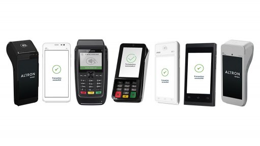 Image of a range of Altron FinTech payment terminals