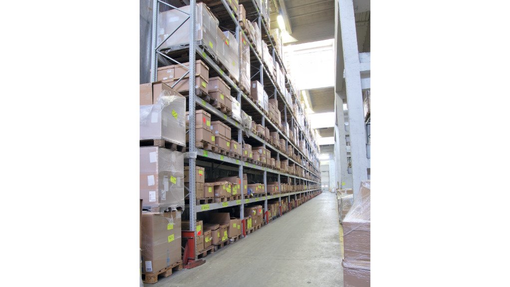 A large batch of crates in a factory setting