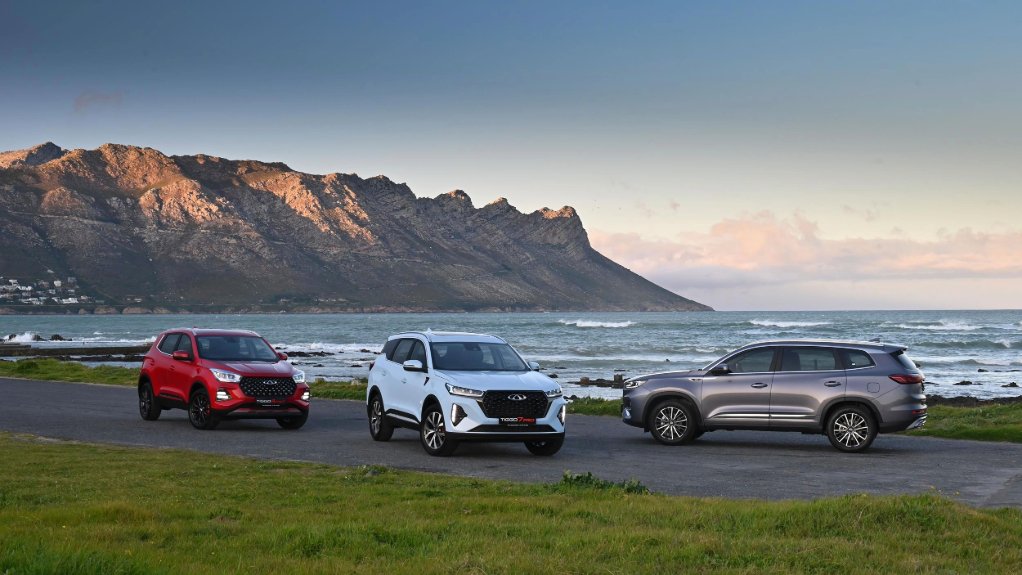 Image of the Chery line-up in South Africa