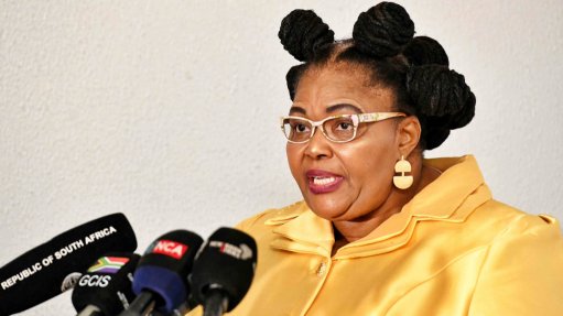 Image of Water and Sanitation Minister Pemmy Majodina