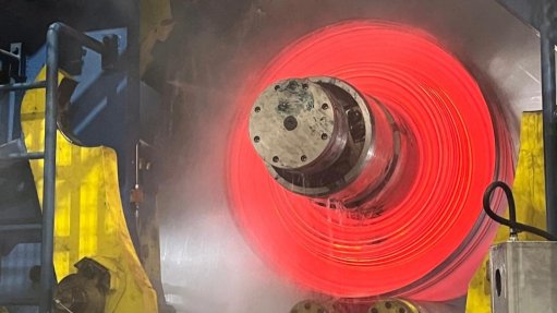 The first of what Barnes Group CEO Doron Barnes says will be many hot-rolled coils produced at Scaw Metals’ Union Junction complex