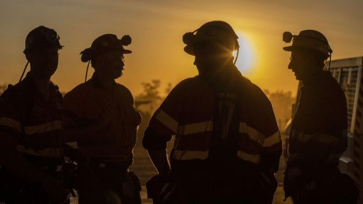 Employees at the Grosvenor coal mine