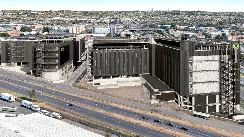 A rendering of Teraco's JB5 and JB7 data centres