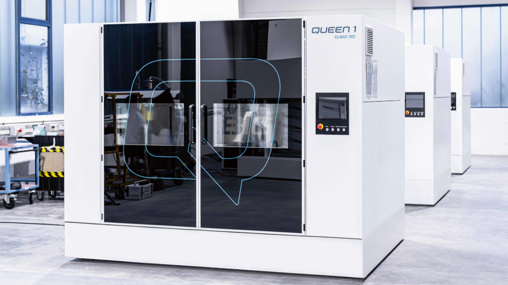 An image of the QUEEN1 3D printing system