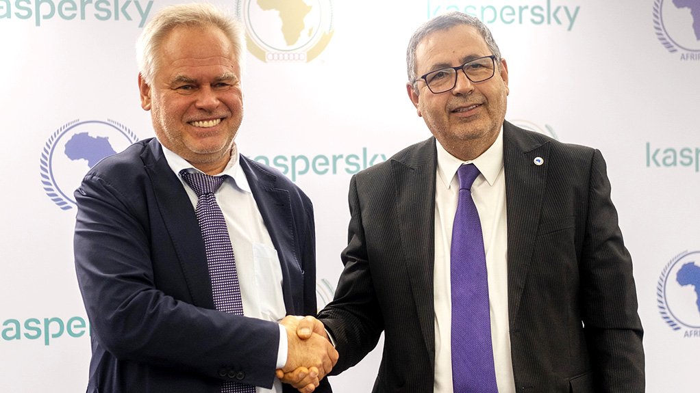 Kaspersky founder and CEO Eugene Kaspersky and AFRIPOL acting executive director Jalel Chelba