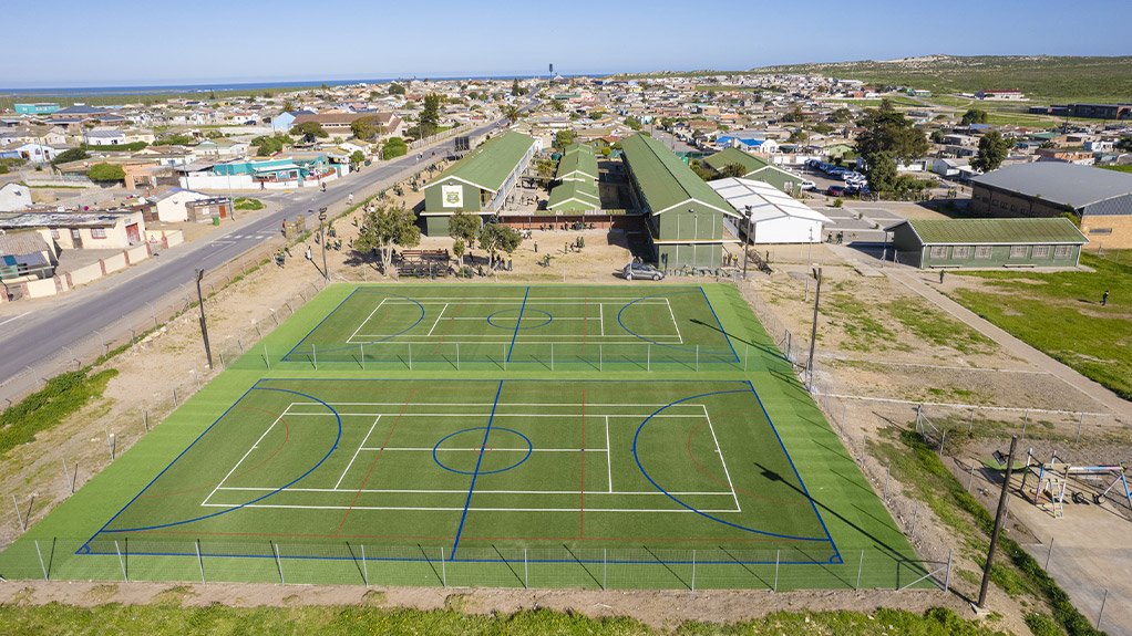 AfriSam has successfully completed the construction of two multipurpose courts at Diazville Primary School in the Western Cape