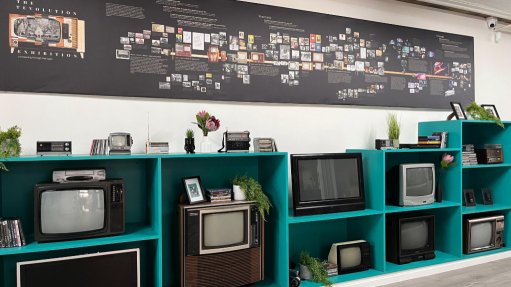 Televisions on display at the Tevolution Museum