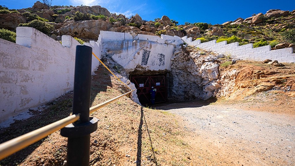 The entrance to the Okiep copper mine in northern Cape