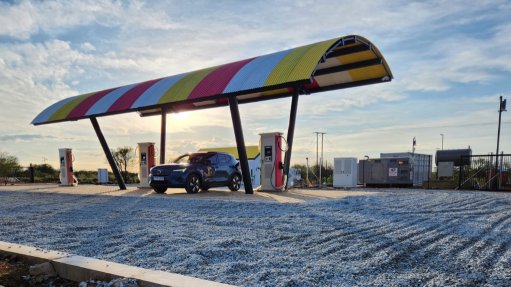 The charging service station at Wolmaransstad