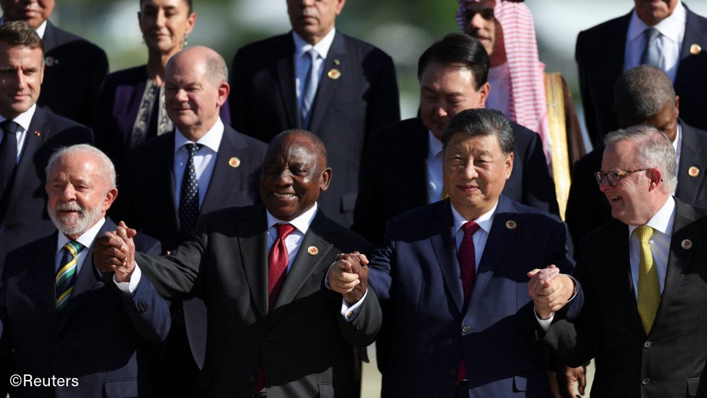 President Cyril Ramaphosa with G20 partners