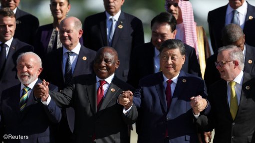 President Cyril Ramaphosa with G20 leaders 