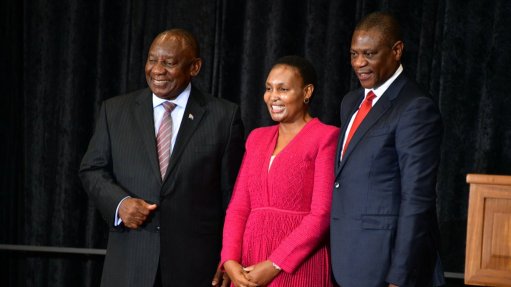 President Cyril Ramaphosa, Minister Thembi Simelane & Deputy President Paul Mashatile