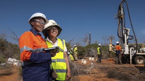 Drill rig at the Toliara mineral sands project