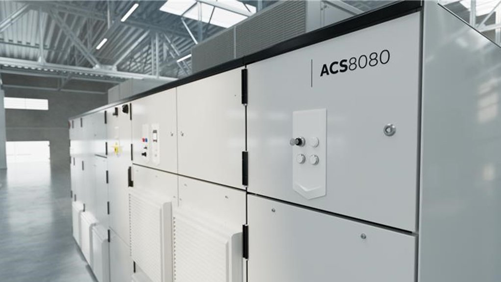Image of an ABB ACS8080 medium voltage drive