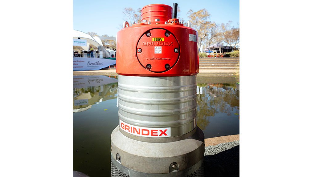 Grindex submersible pump on display at show