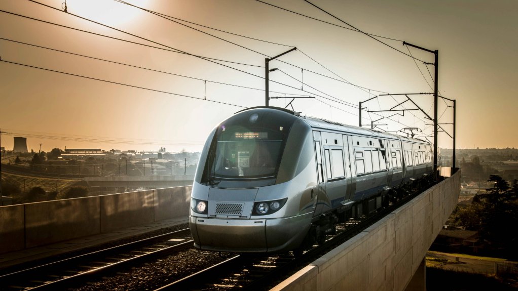 An image of the Gautrain 