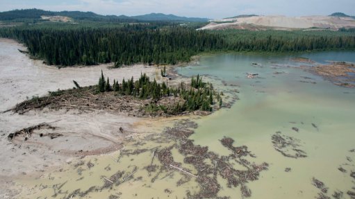 A file photo of the Mount Polley disaster