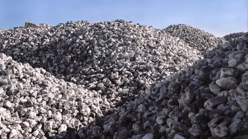 Image of lithium stockpile Karibib mine