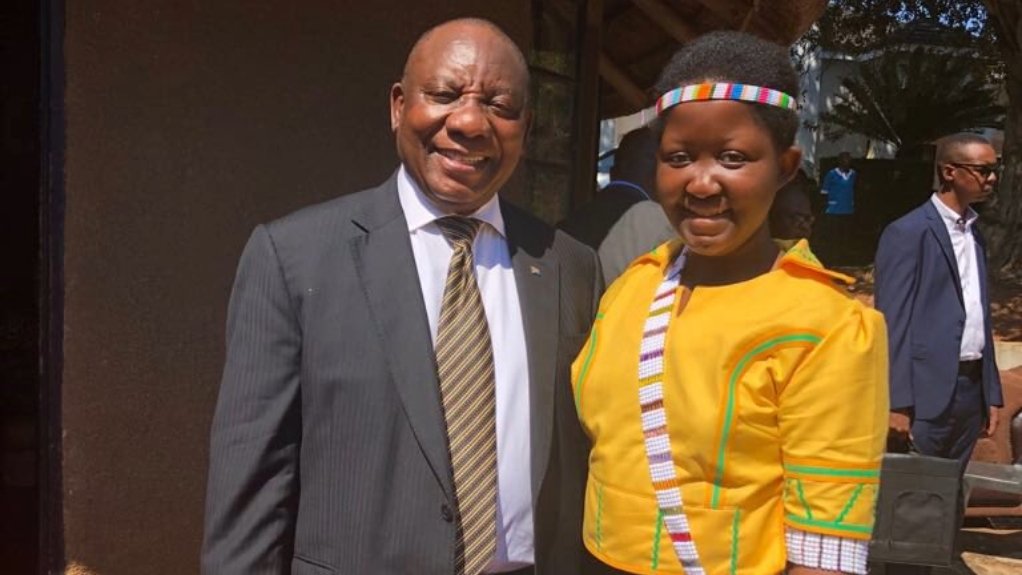 Cyril Ramaphosa and Princess Masalanabo Modjadji VII 