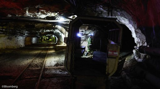 An underground copper mine in Zambia