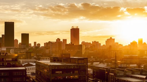 The Johannesburg skyline