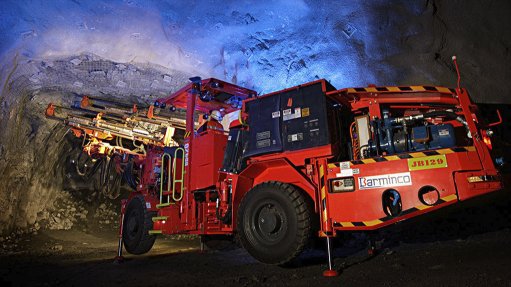 Barminco equipment being used underground