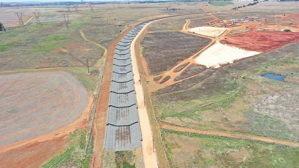 Engineering work included diverting an existing stream with clean water channelled for 3 km around the new ADF area.