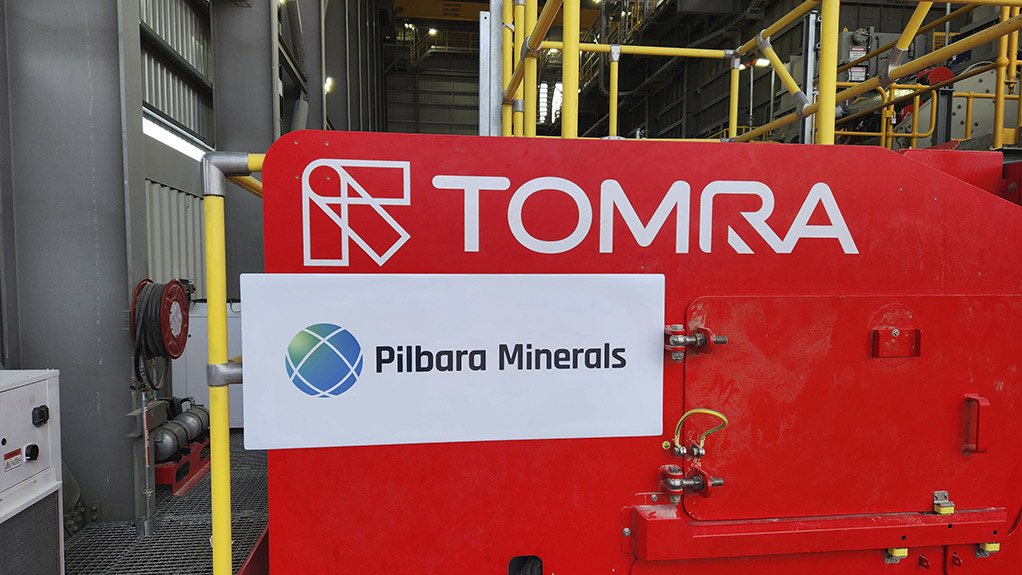 TOMRA Mining’s advanced sorting technology used in the world’s largest lithium ore sorting plant at Pilbara Minerals' Pilangoora Operation