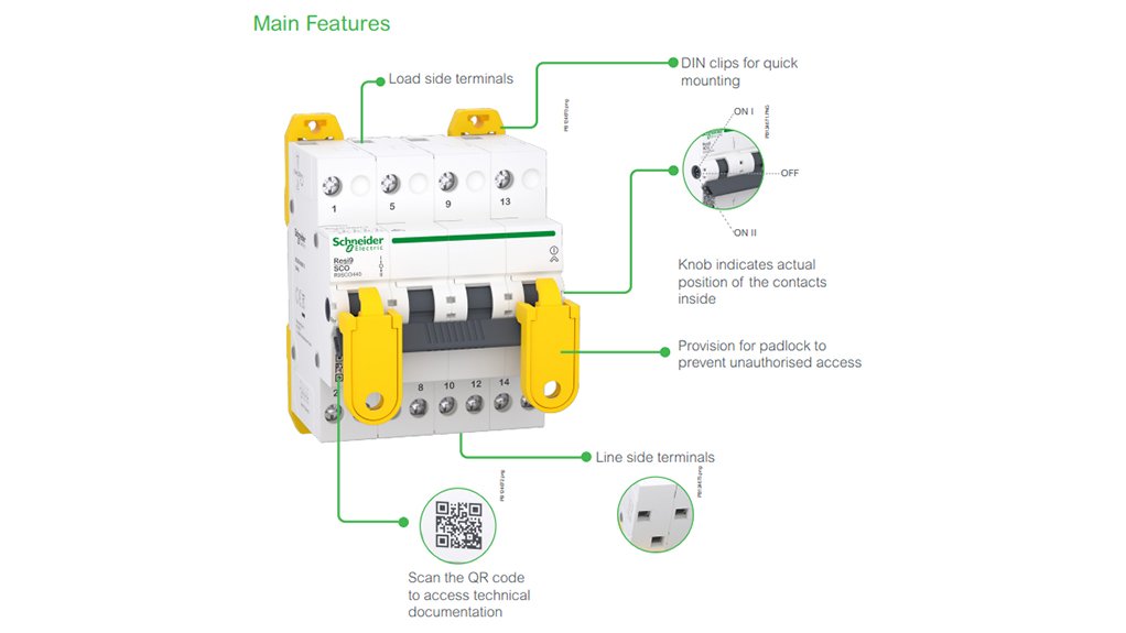 Image of a Schneider Electric Resi9 changeover switch