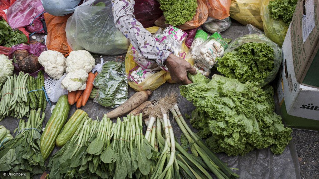 Informal vegetable market