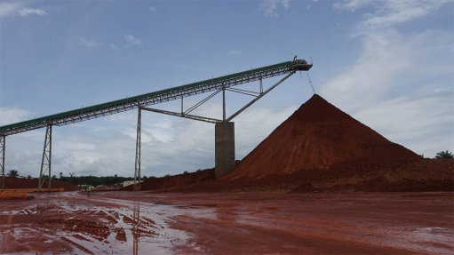 Bauxite heap