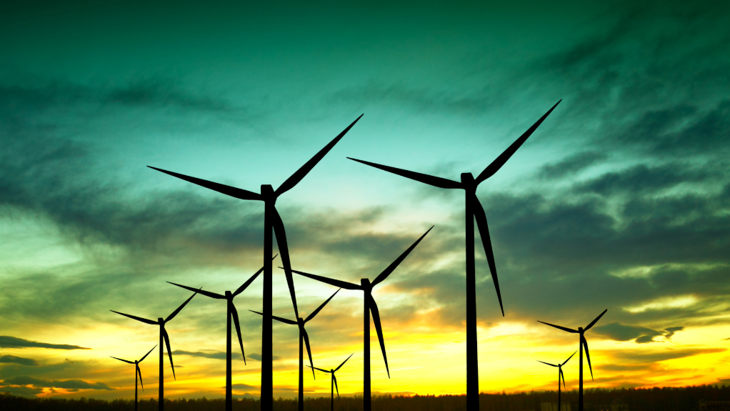 SILHOUETTE FO WIND TURBINES