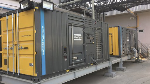 Image of Atlas Copco’s TwinPower generators housed in a single container