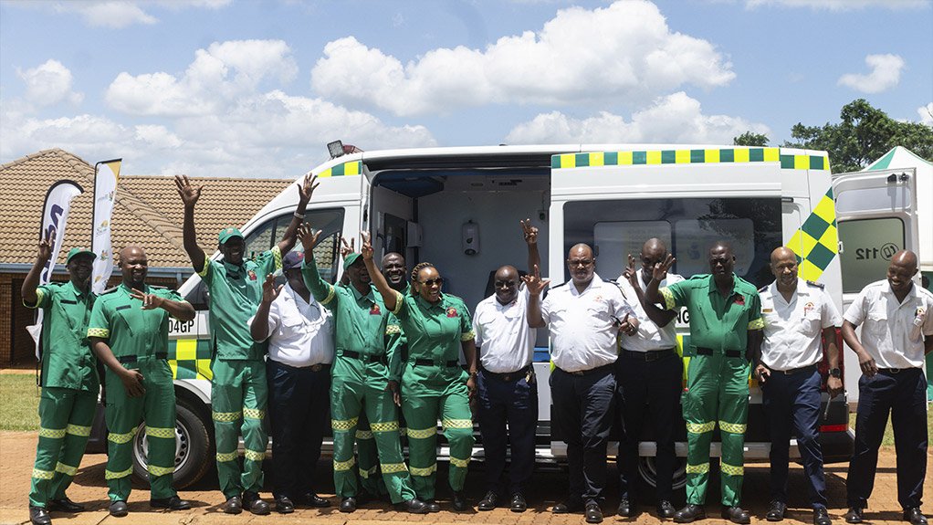 Kangra delivers ambulance to Mpumalanga government