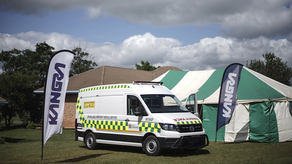 Kangra delivers ambulance to Mpumalanga government