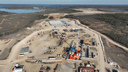 An aerial image of Foran Mining's McIlvenna Bay site