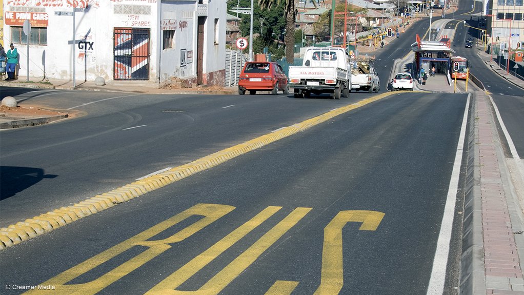 Rea Vaya bus lane