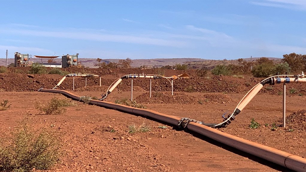 Western Australian mine site where the air pumps have been applied